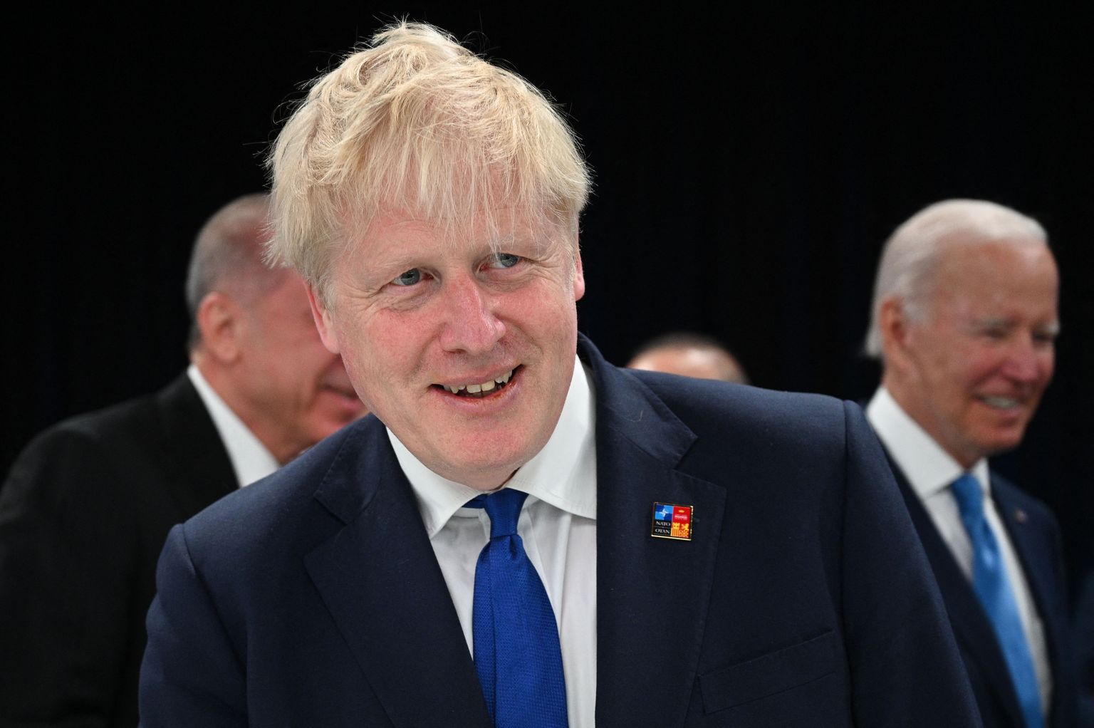 Briti peaminister Boris Johnson NATO tippkohtumisel Madridis.