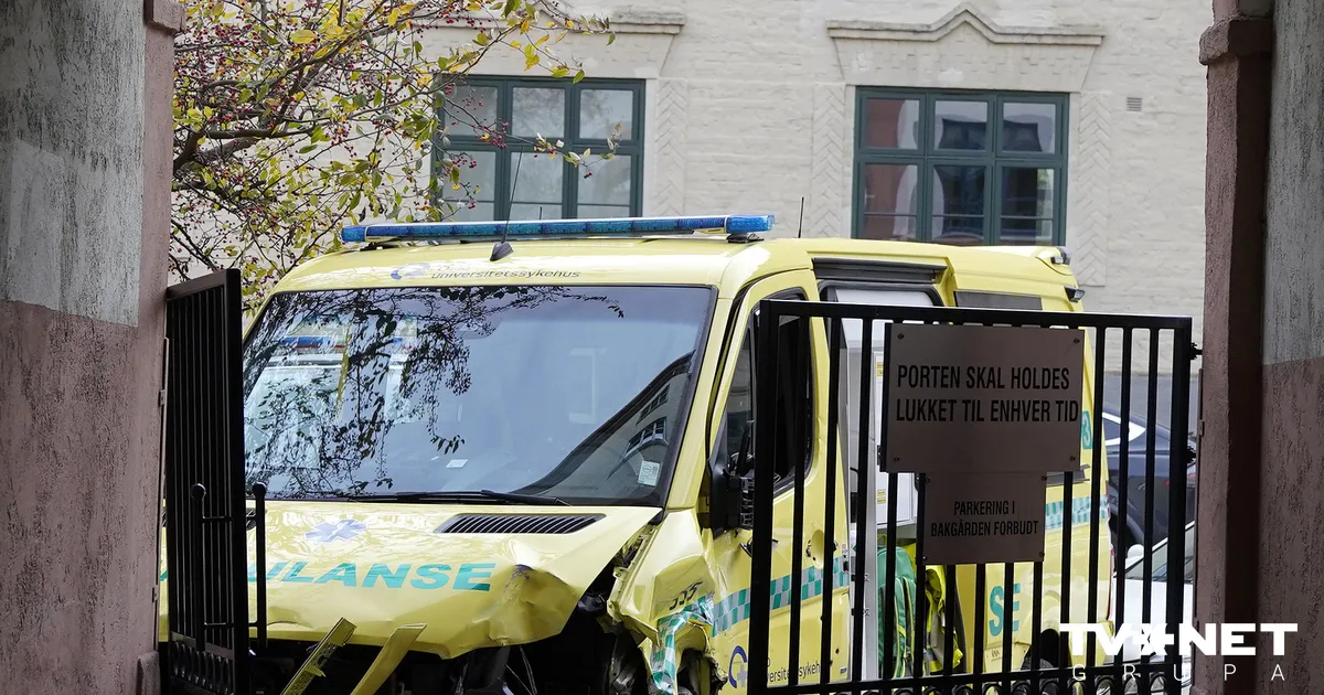 I Norge stjeler en bevæpnet mann en ambulanse og kjører på forbipasserende