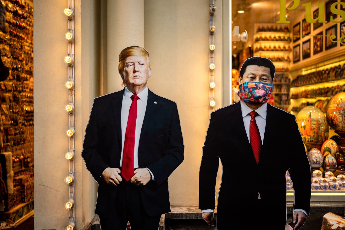 President Trumpi ja Xi Jinpingi kujutised, foto on illustratiivne.