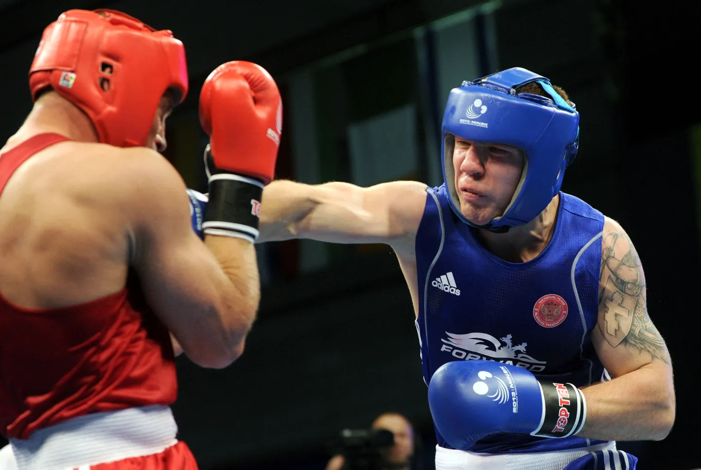 Nikita Ivanov (paremal) 2013. aasta EMil Minskis.