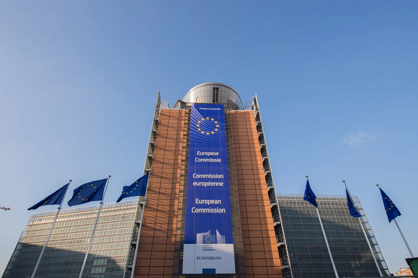 Euroopa Komisjoni töökohaks olev Berlaymont' hoone Brüsselis.