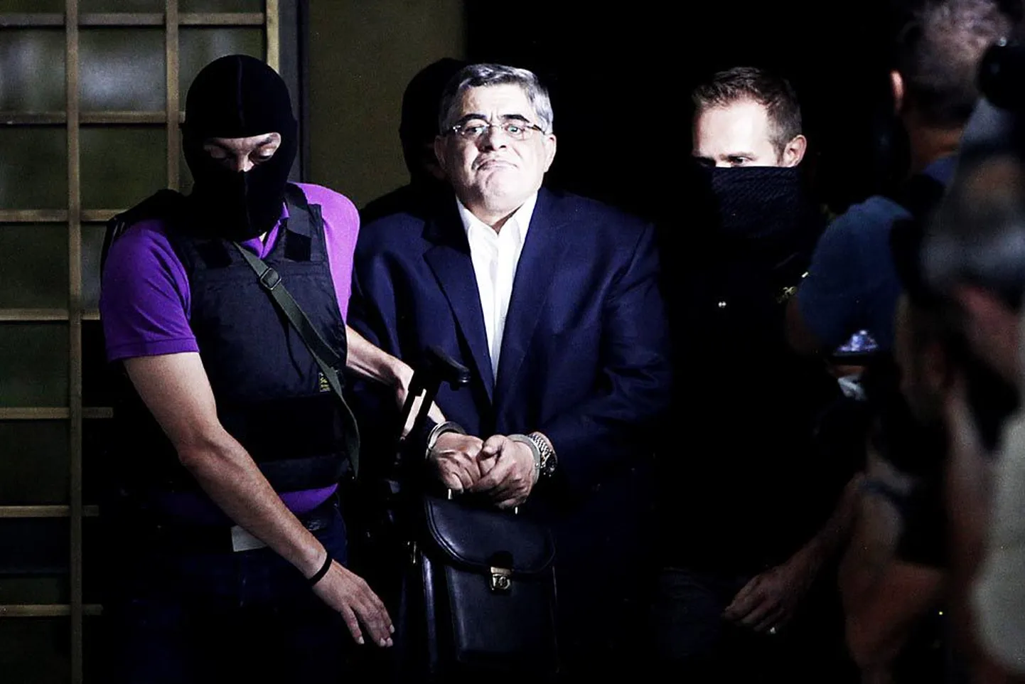 Kuldse Koidiku liidri Nikos Michaloliakose vahistamine laupäeval.