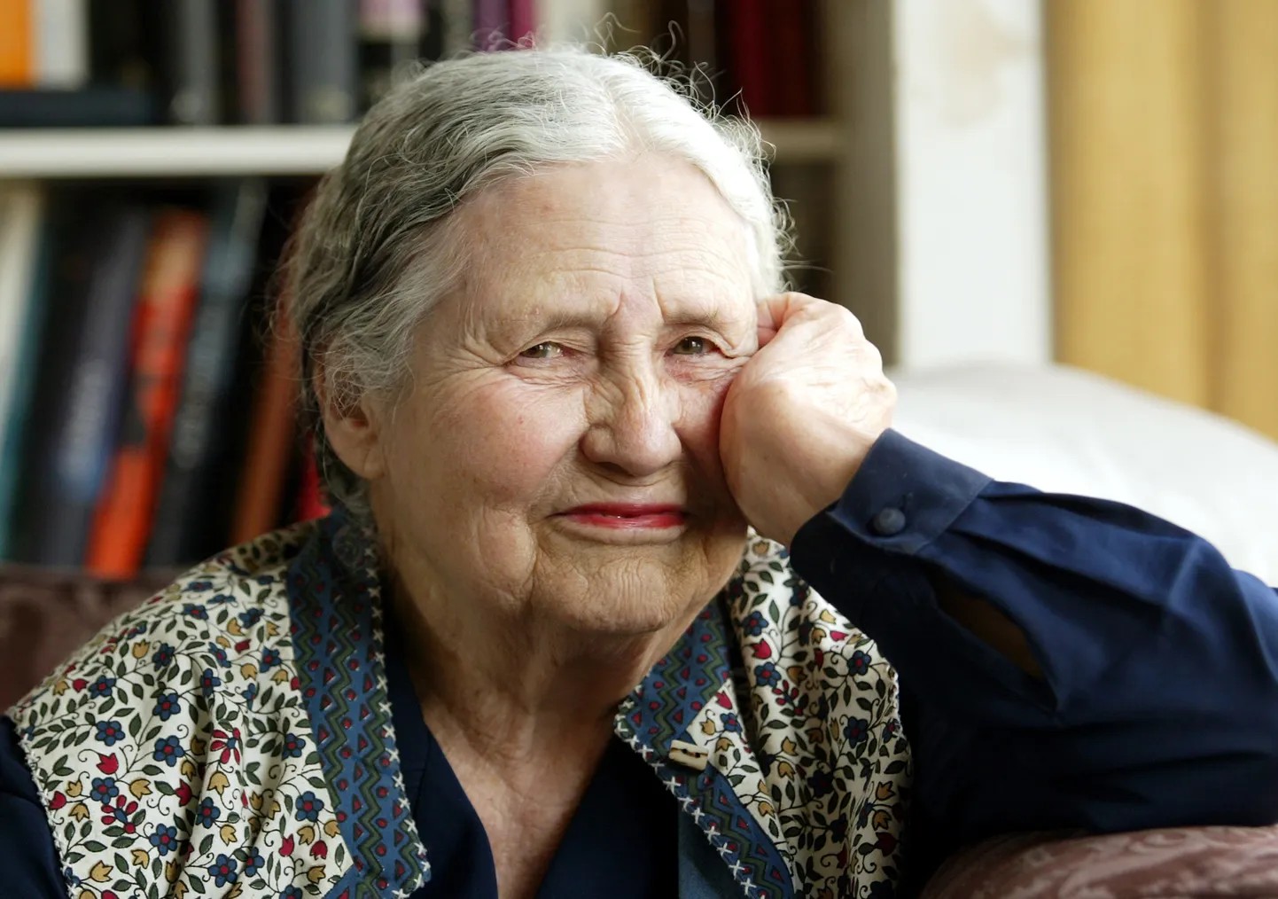 Inglise kirjanik Doris Lessing (1919-2013), kes pälvis 2007. aastal Nobeli kirjandusauhinna.