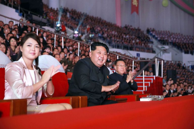 Kim Jong-un ja ta naine Ri Sol-ju