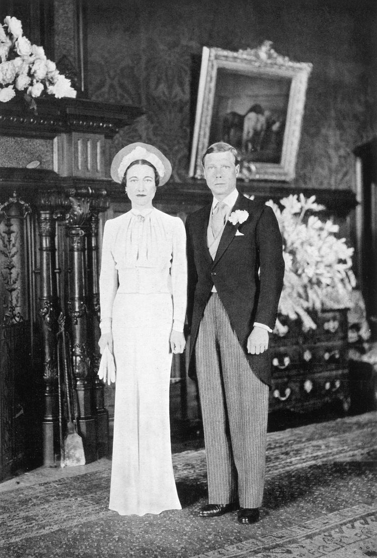 Endine kuningas Edward VIII ja proua Wallis Simpson 3. juunil 1937 oma pulmapäeval.