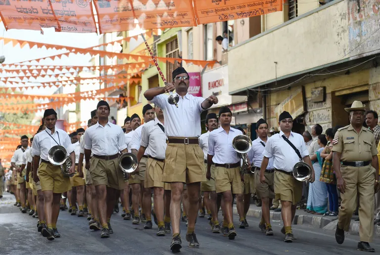 Rühmituse Rashtriya Swayamsevak Sangh liikmed. / Scanpix