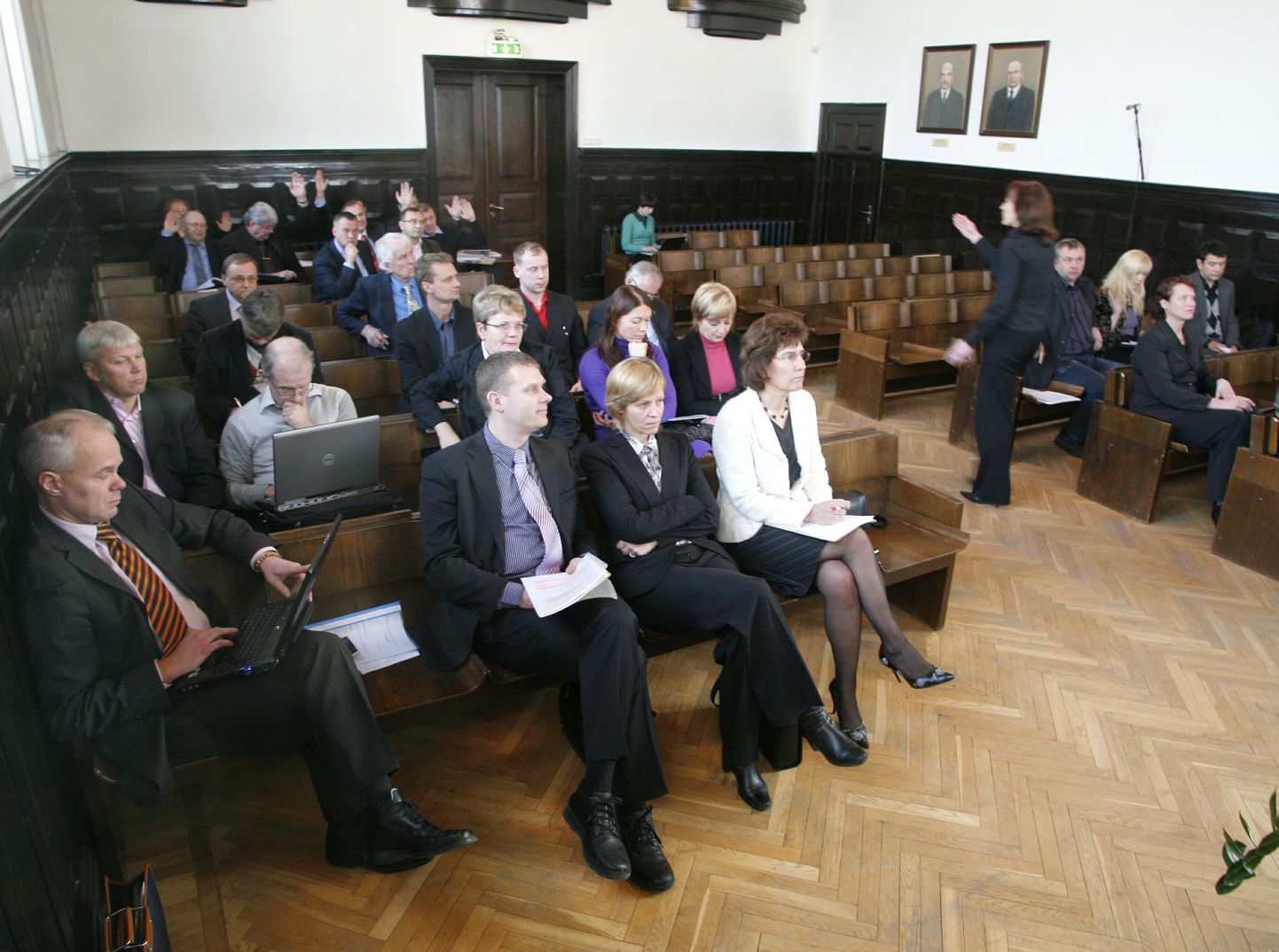 Pärnu linnavolikogu istung.
