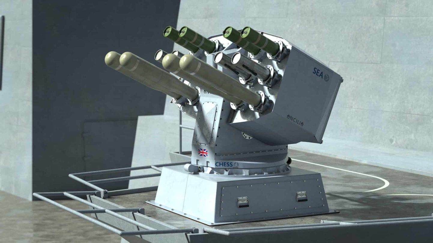Selline näeb välja uus kaitseseade, mis tulistab välja erinevaid peibutisi vaenlase radari eksitamiseks. Sõjalaev võib näiteks alumiiniumribade pilve projitseerida oma kujutise, mis näib radariekraanil nagu suur sõjalaev.