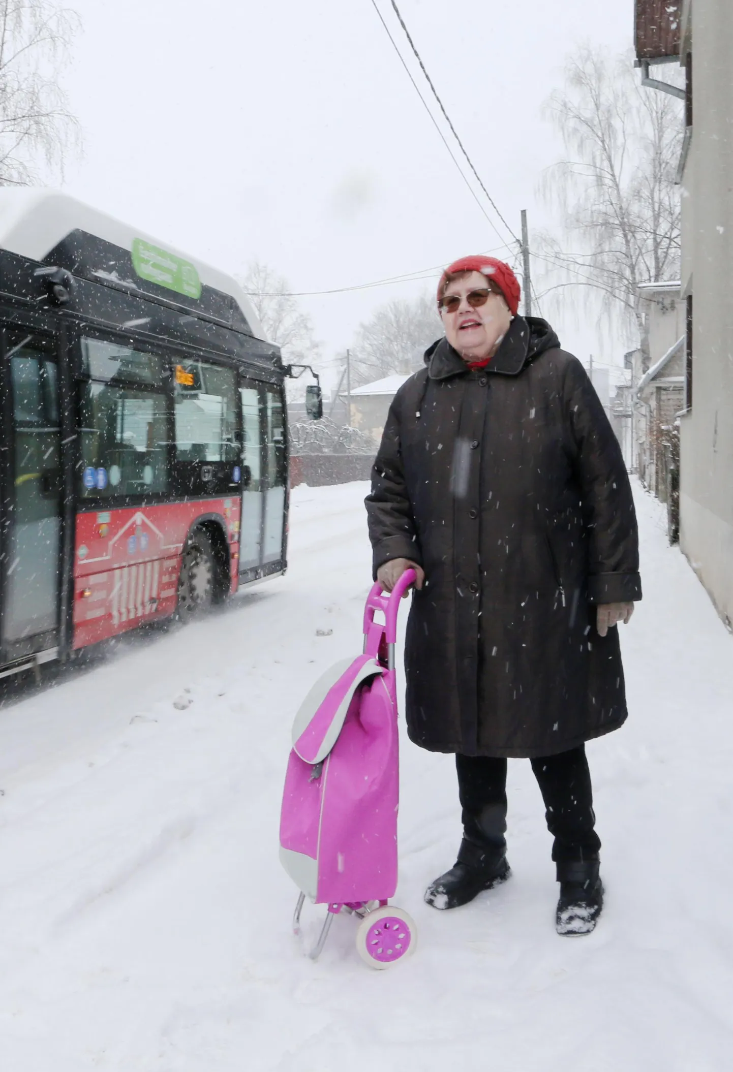 Kersti Meiesaar saab poeskäiguga suurepäraselt hakkama, ja saaks ka edaspidi, kui poesaalis mõni pink alles jääks.