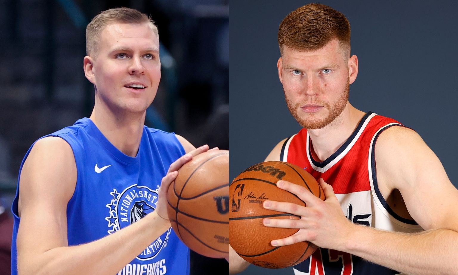 Kristaps Porziņģis un Dāvis Bertāns