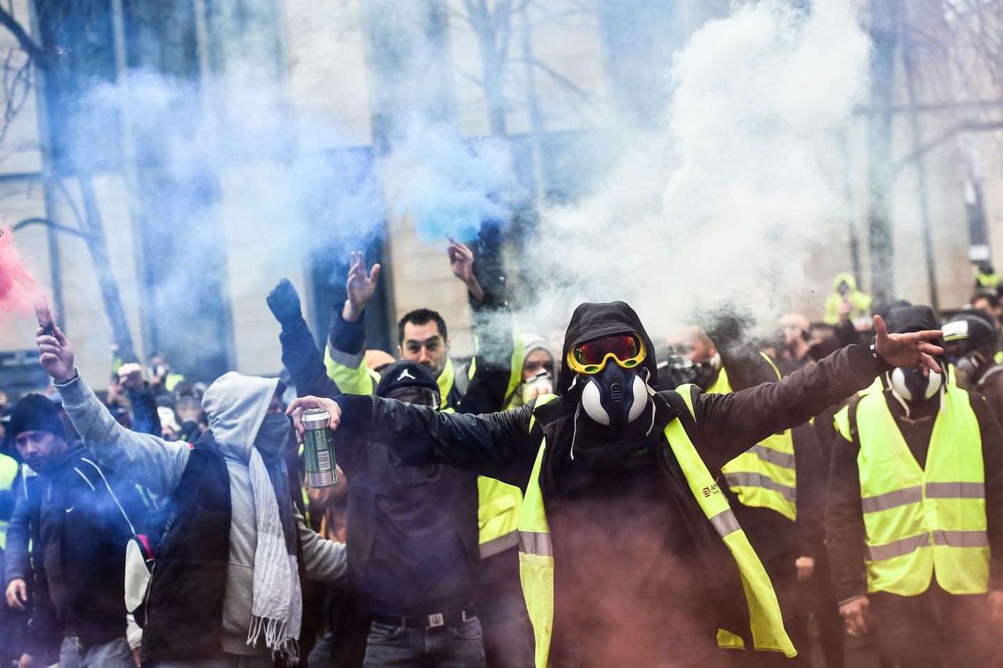 Meeleavaldajad eile Bordeaux' linnas.