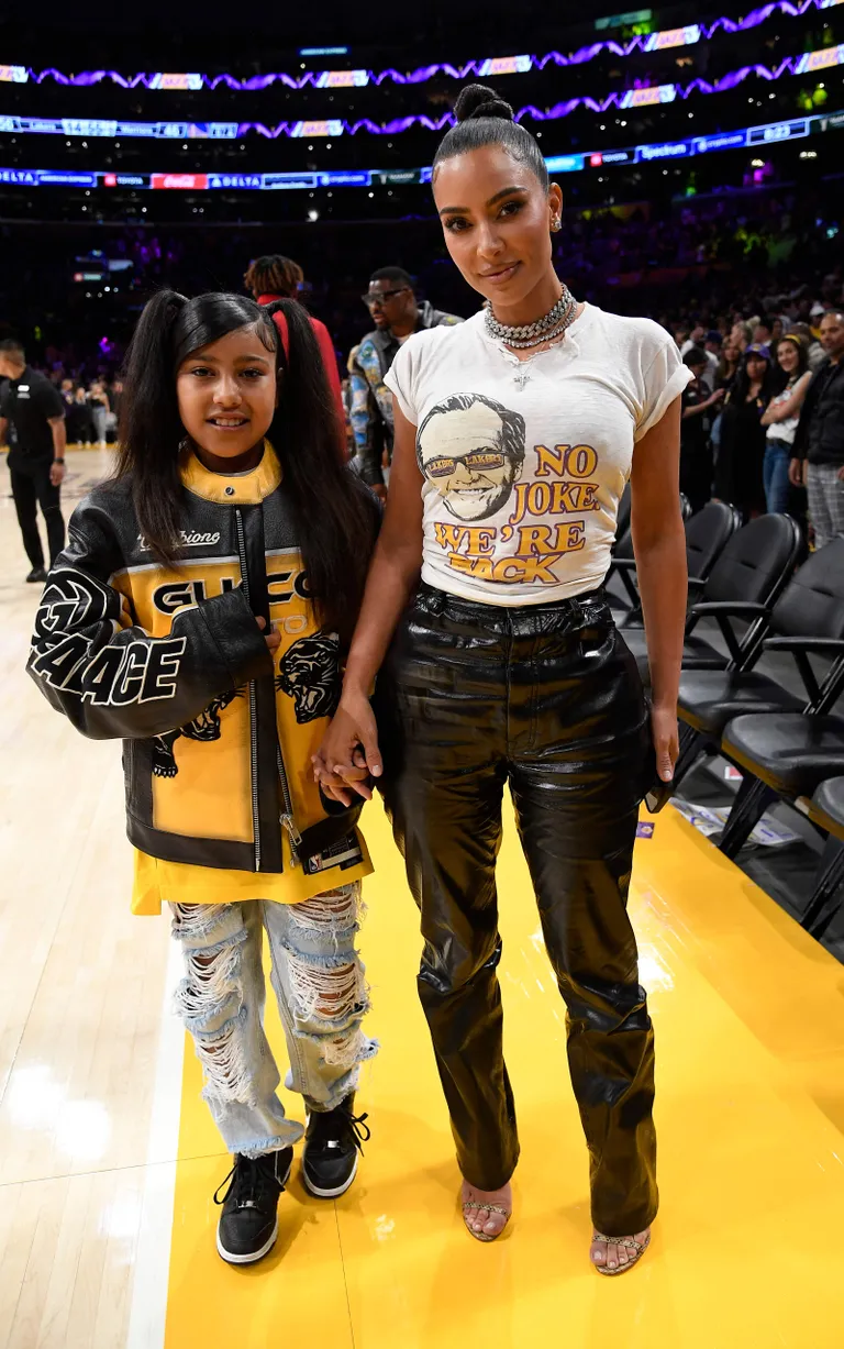 Kim Kardashian ja tema tütar North West.