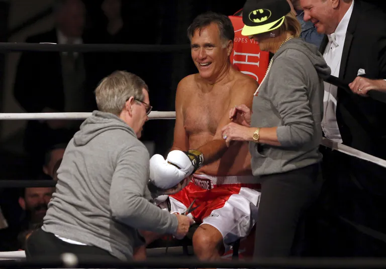 Mitt Romney heategevuspoksimatšil / Scanpix