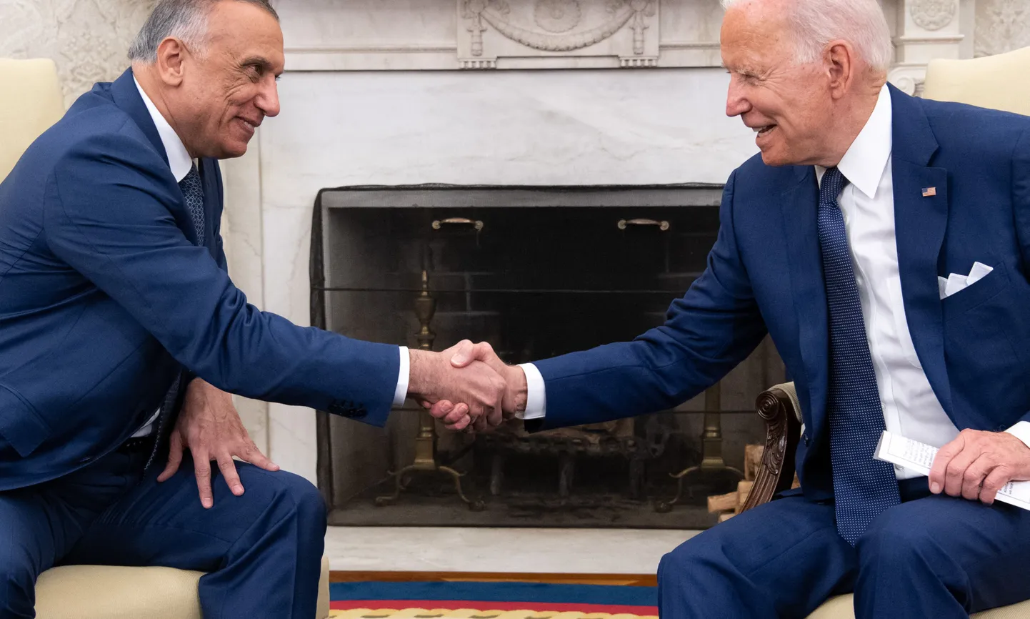 Mustafa Al-Kadhimi ja Joe Biden.