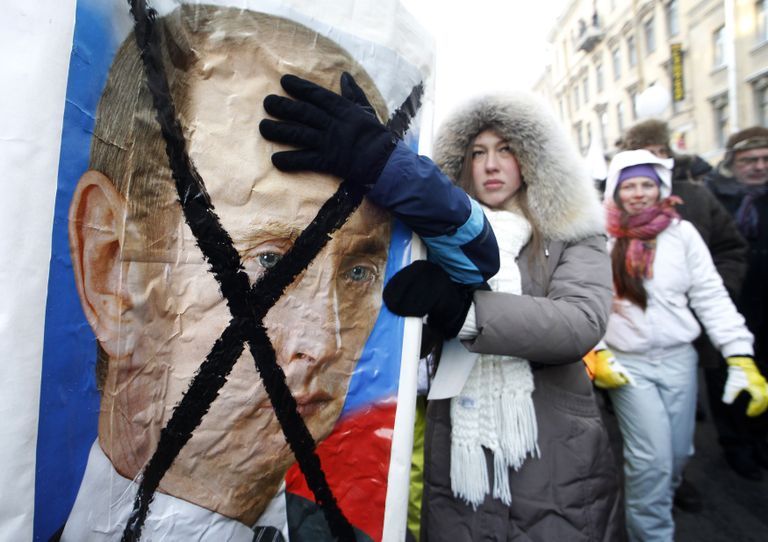 Meeleavaldajad Peterburis 2012. aastal. Foto: Scanpix