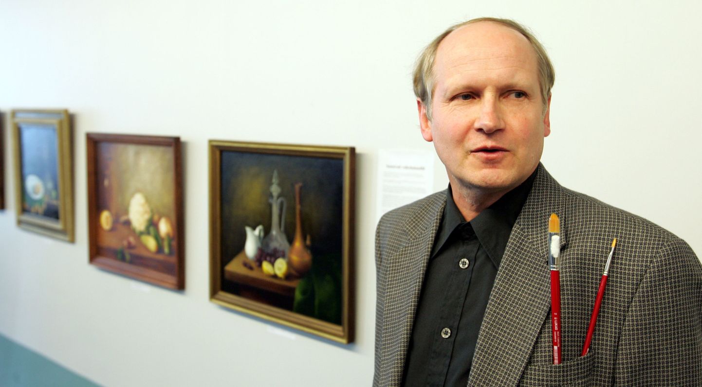 Ivo Ridalaan kohtub huvilistega Rakvere galeriis.