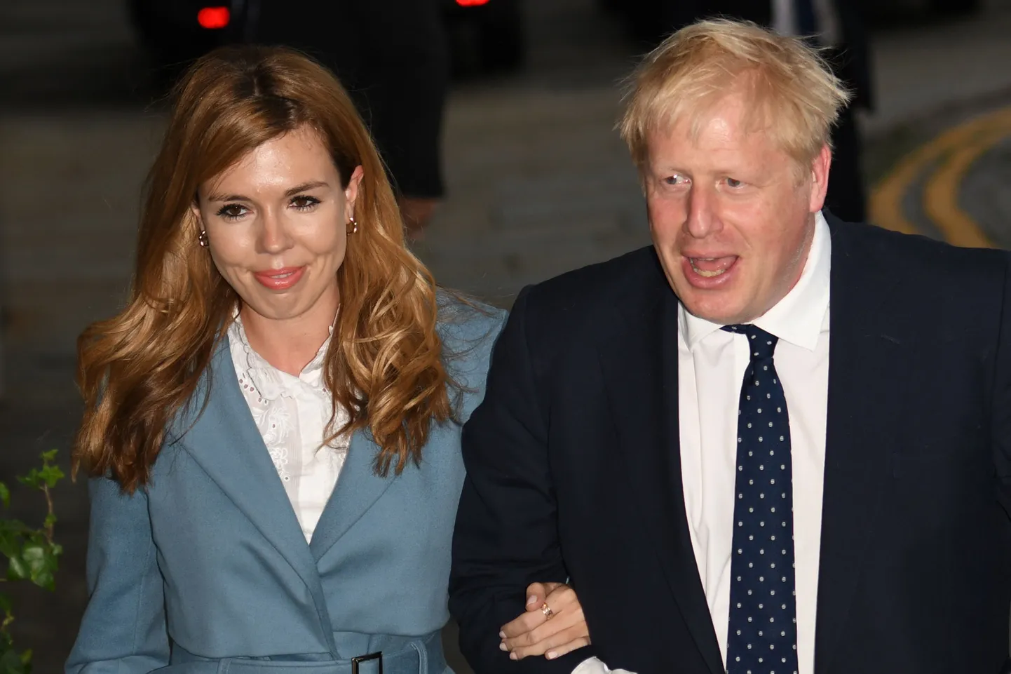 Briti peaminister Boris Johnson ja kihlatu Carrie Symonds.