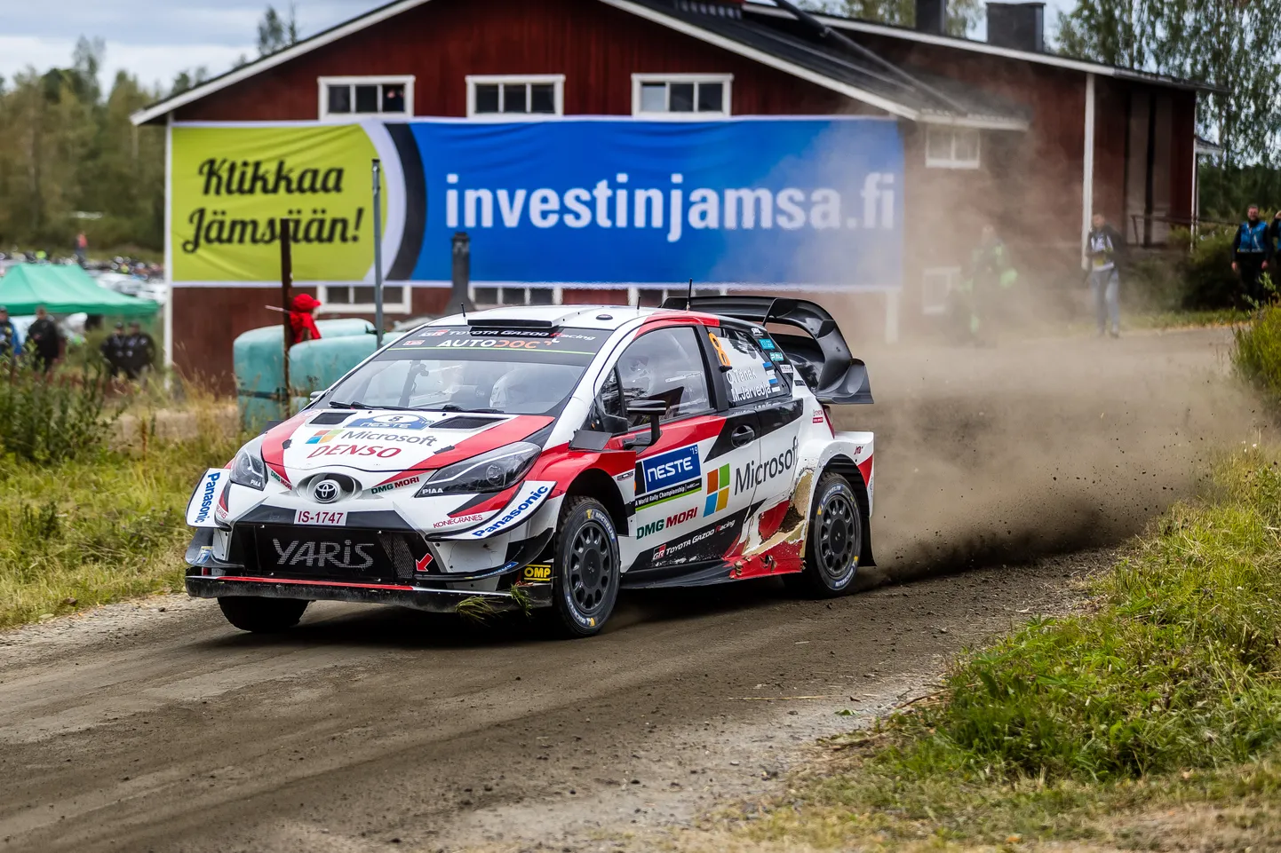 Ott Tänak Toyota Yarise roolis.