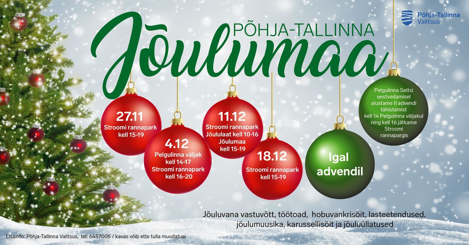 Открытие Рождественского городка в Пыхья-Таллинне.