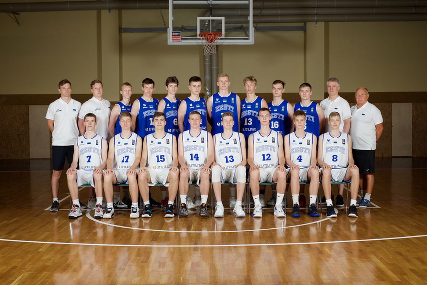 Eesti U16 korvpallikoondis.