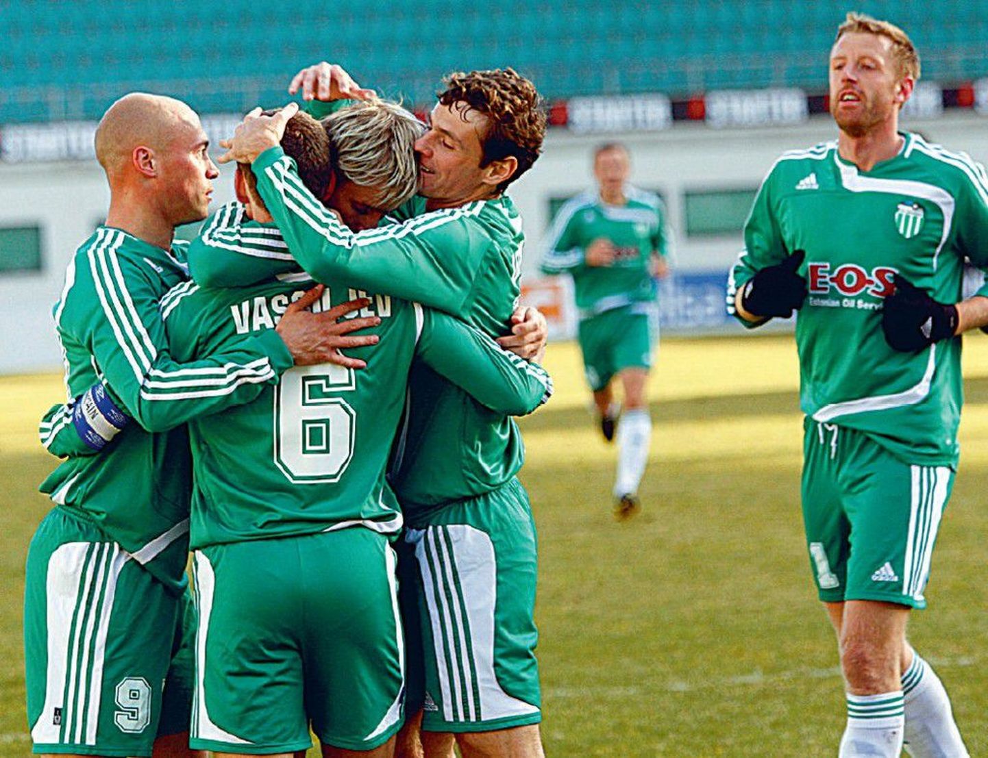 Levadia mängijad võisid samamoodi rõõmustada ka Goce Delcevi staadionil, kui Nahki karistuslöök
oli viinud Tallinna klubi juhtima.