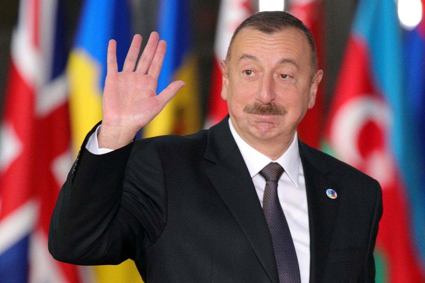 Aserbaidžaani president Ilham Aliyev Idapartnerluse tippkohtumisel Brüsselis.