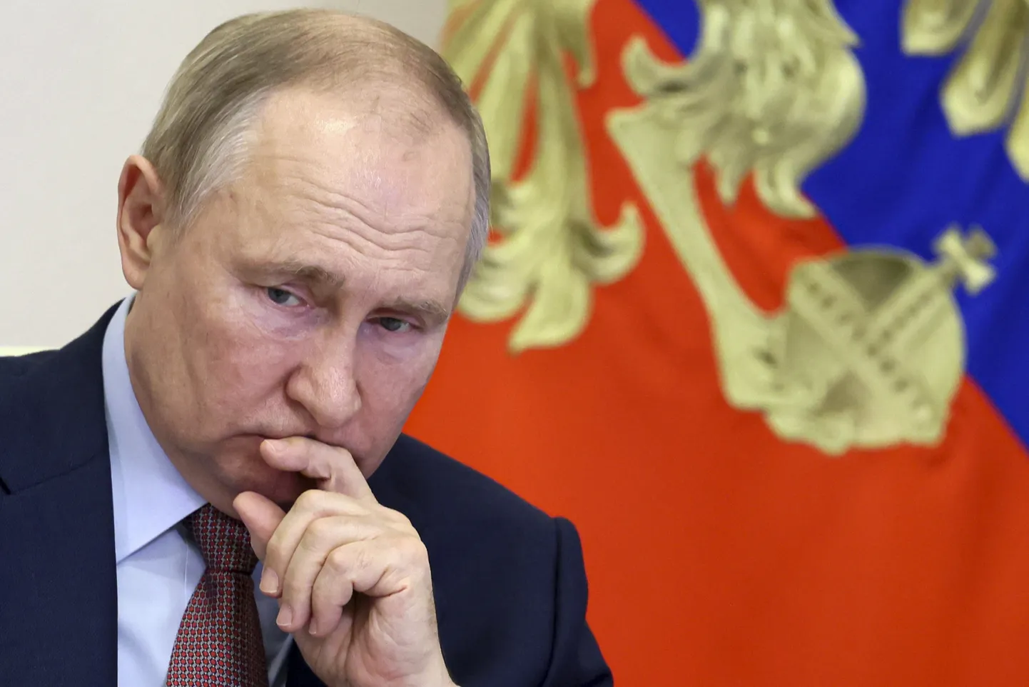 Venemaa president Vladimir Putin 15. detsembril 2022 Novo-Ogarjovo residentsis videokonverentsil strateegilise arengu ja riiklike projektide nõukoguga
