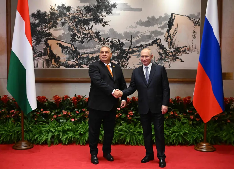 Виктор Орбан и Владимир Путин.