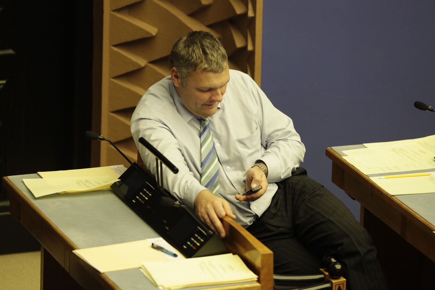 Marko Pomerants kinnitas ka täna riigikogus, et telefonide massilist pealtkuulamist ei toimu.
