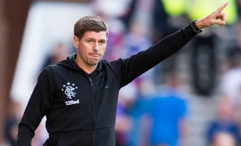 Glasgow Rangersi peatreener, endine Liverpooli kapten Steven Gerrard.