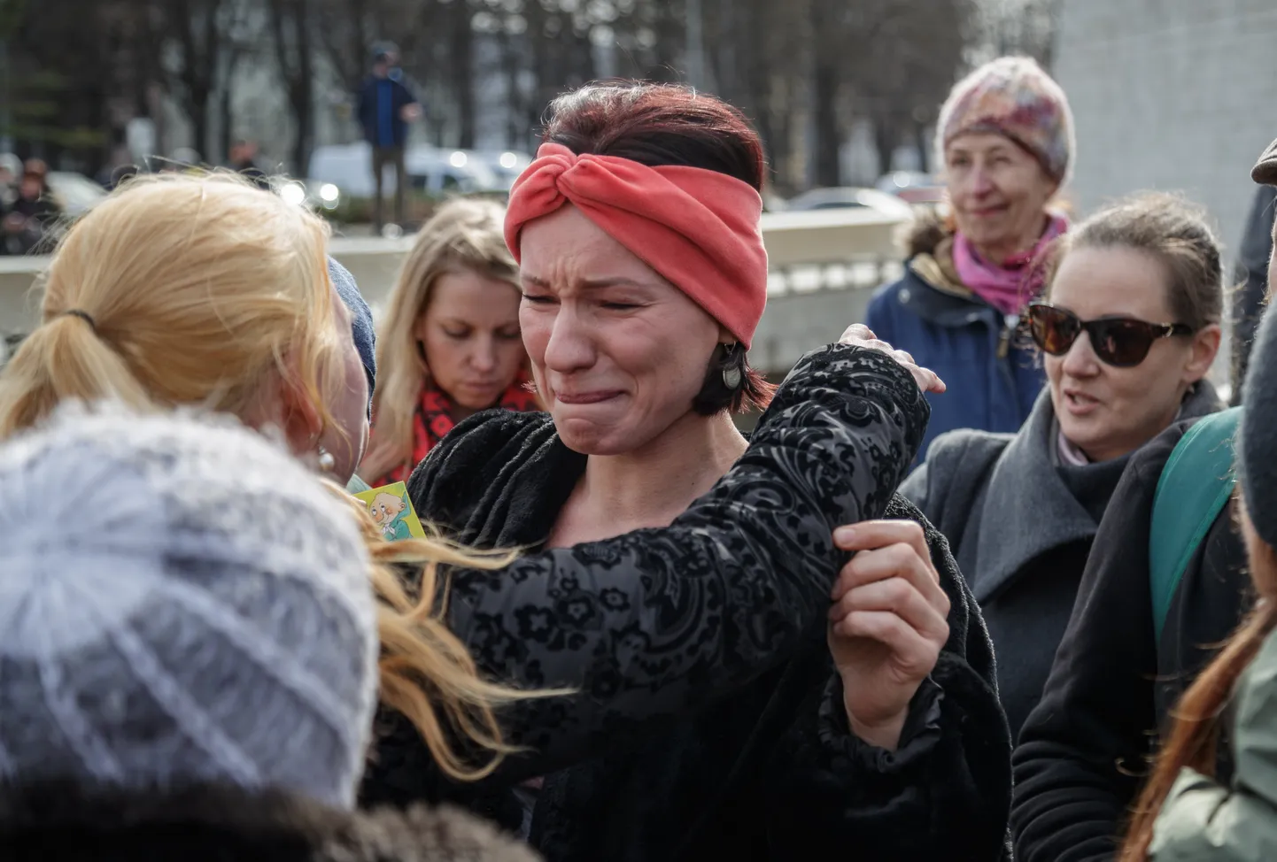Silvia Ilves Vabaduse väljakul.