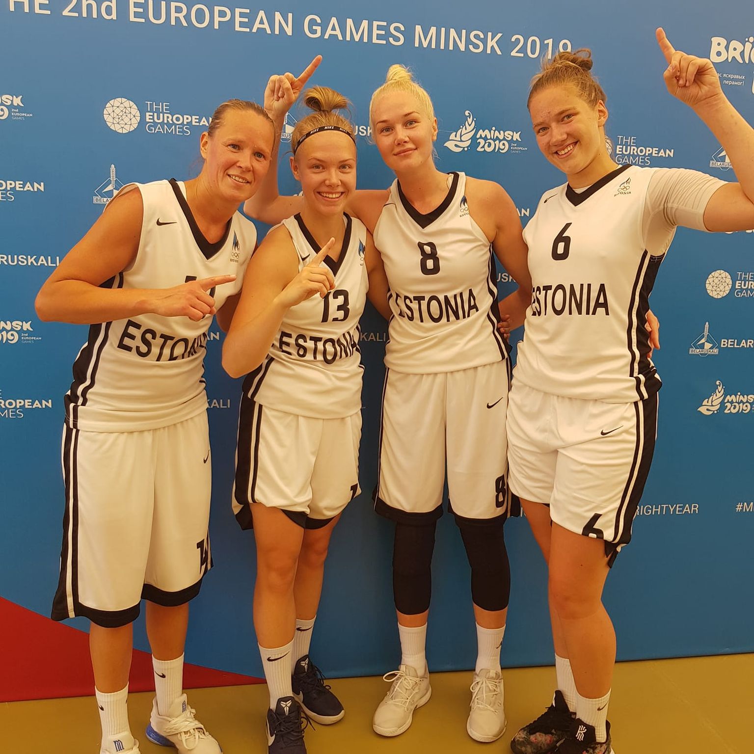 Eesti naiste 3x3 korvpallikoondis Euroopa mängudel.
