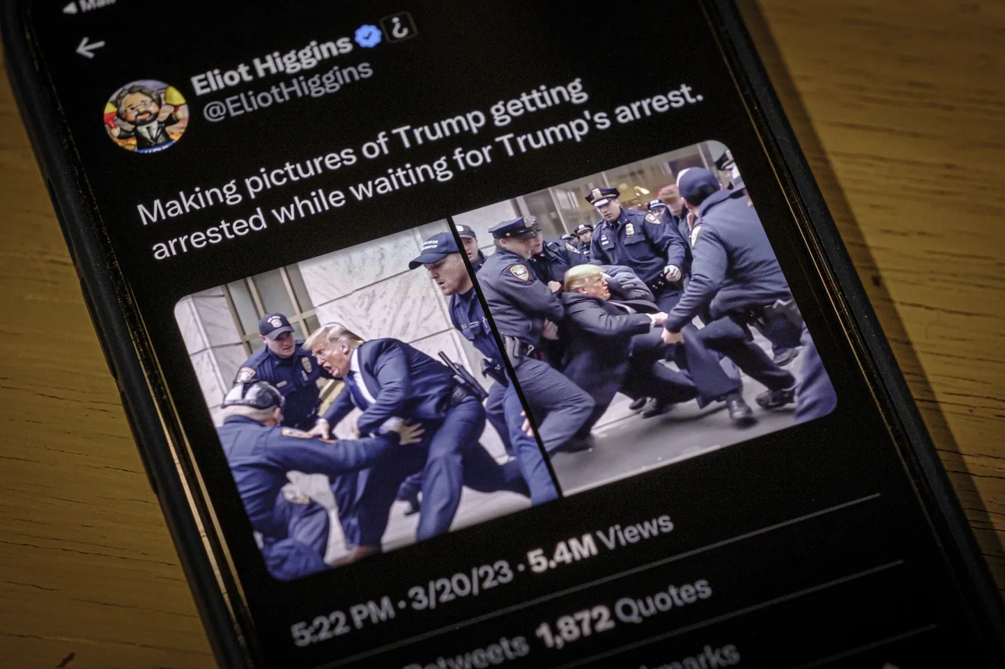 Märtsis avaldatud fotod USA ekspresidendi Donald Trumpi arreteerimisest New Yorgis olid alles leebe hoiatus. Hiljutistel Taiwani presidendivalimistel ujutati sotsiaalmeedia juba üle väga tõetruude libavideotega, et mõjutada valimistulemusi. Sel aastal ennustatakse selles valdkonnas tõelist tormi, kui tulevad USA presidendivalimised. Viirusetõrjuja McAfee on nüüd leidnud õhe lahenduse võltsingute pidurdamiseks.