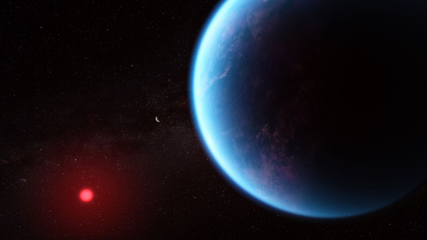 Midagi on juba leitud: NASA James Webbi kosmoseteleskoop avastas, et Maast 8,6 korda suurem eksoplaneet K2-18 b (pildil kunstniku nägemus) sisaldab süsinikku kandvaid molekule ja ühendeid, mida Maal toodab ainult elutegevus. See on tekitanud lootuse, et planeet võib olla koduks esimesele universumis avastatud maavälisele elule. Mõne dekaadi pärast peaks taolisi planeete hakkama jahtima uus kosmoseaparaat.