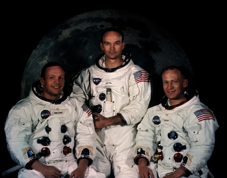 Apollo 11 meeskond. Neil Armstrong (vasakul), Michael Collins ja EdwinAldrin