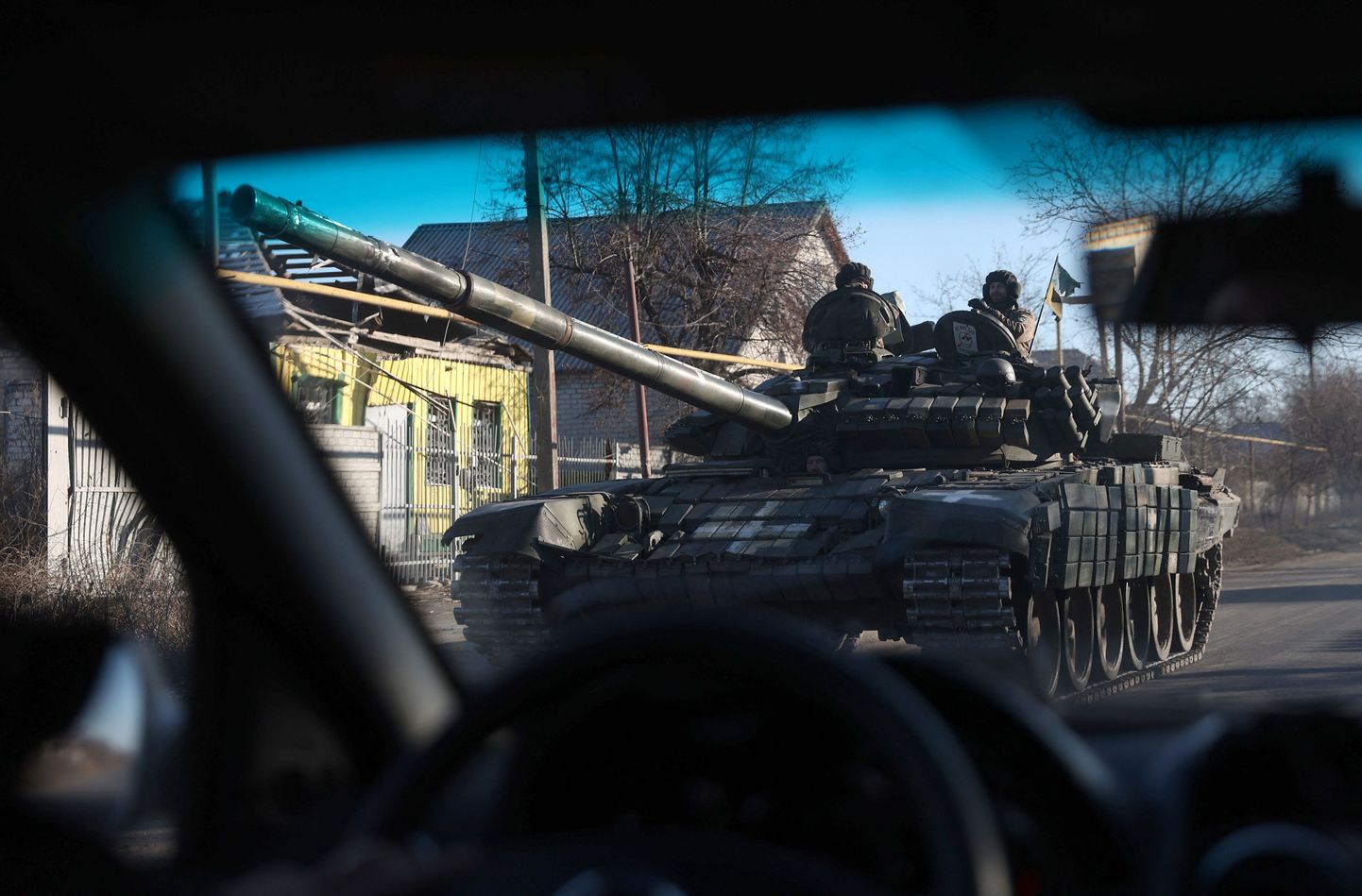 Ukraina sõdurid Donetski oblastis Lõmani lähedal.