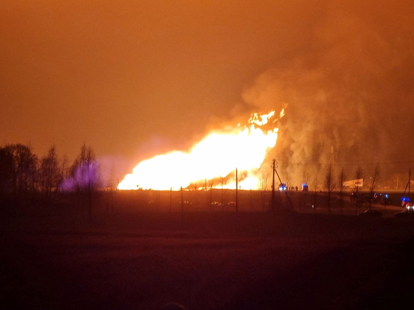 Взрыв на газопроводе в Литве
