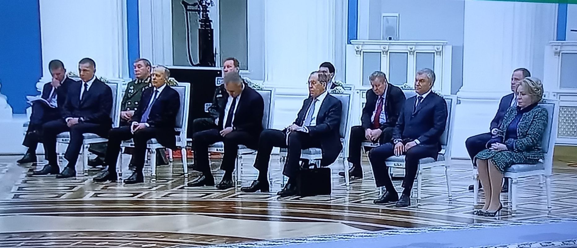 Ведущие российские политики в Кремле.