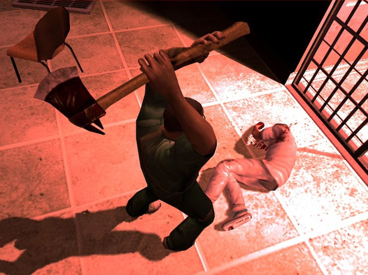 Stseen vägivaldsest arvutimängust «Manhunt 2». .