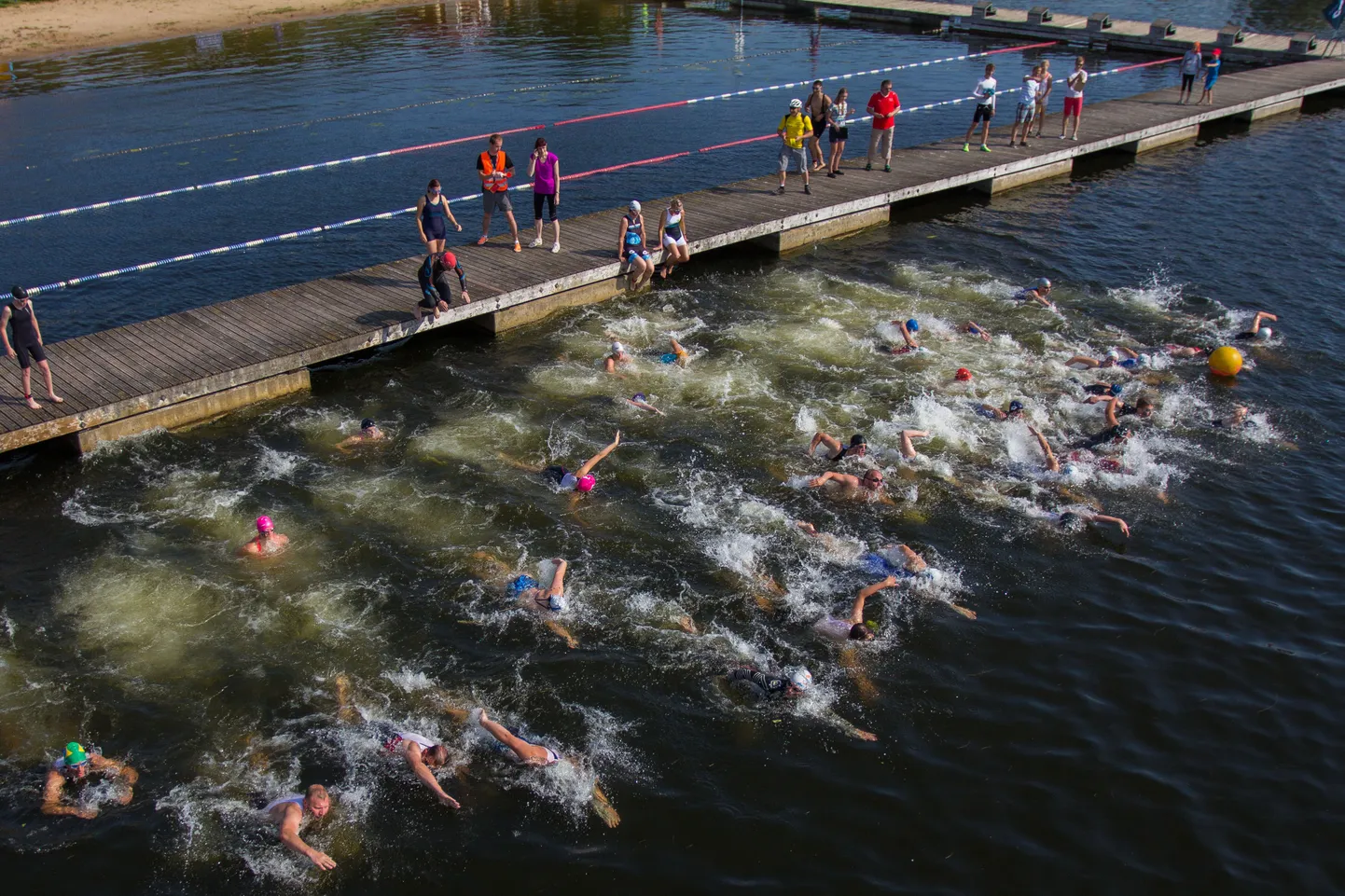 Triatlon, ujumine.