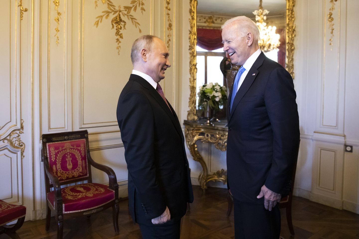 Vladimir Putin ja Joe Biden Genfis.