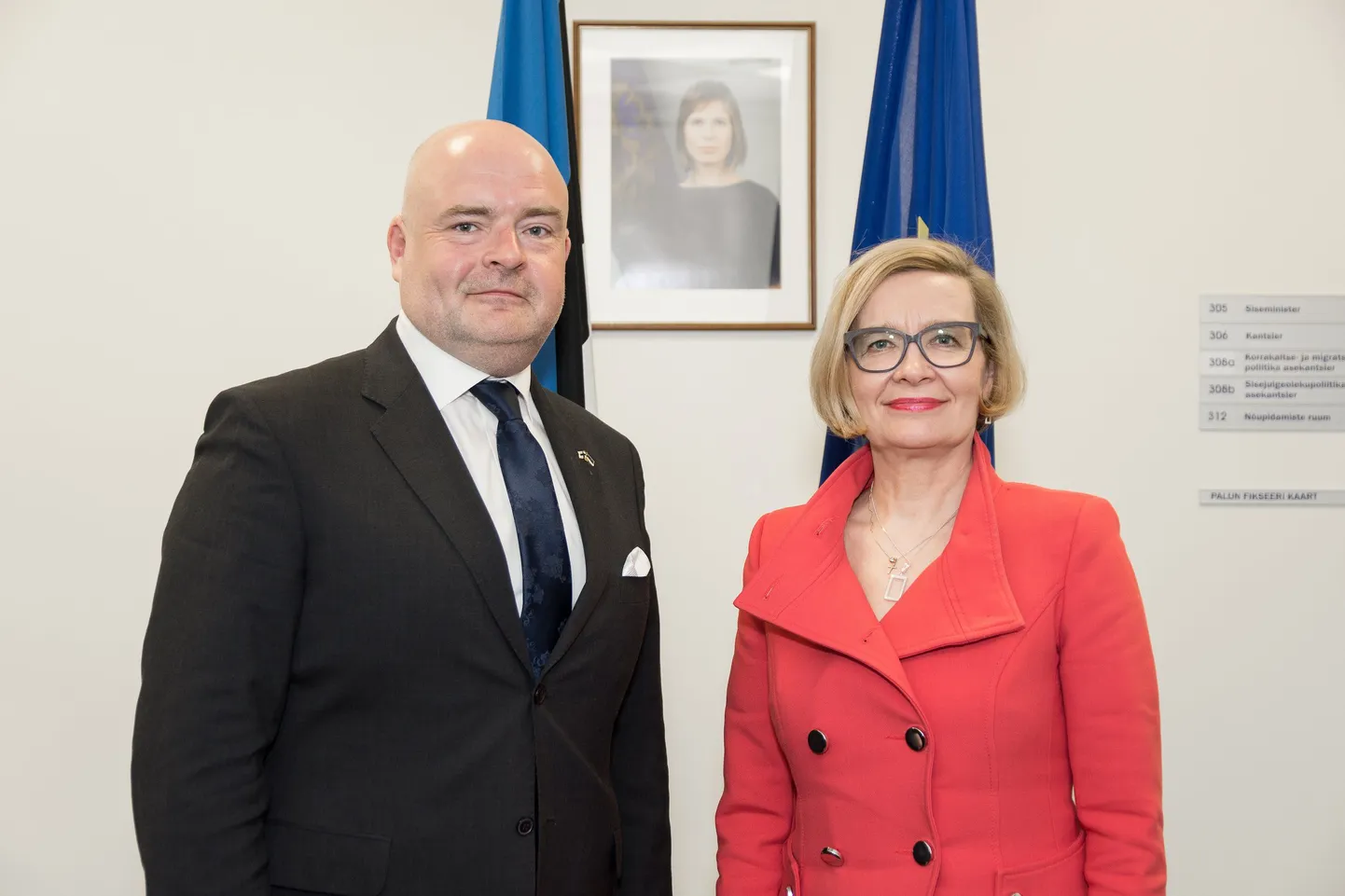 Siseministrid Andres Anvelt ja Paula Risikko.