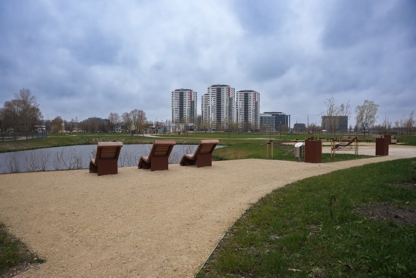 Skanstē izbūvēts jauns daudzfunkcionāls parks un jaunas pilsētas ielas