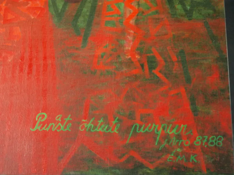 Jaak Arro, Epp-Maria Kokamägi, Mai kultuurikeskuse monumentaalmaal «Punaste õhtute purpur», 1987-1988.