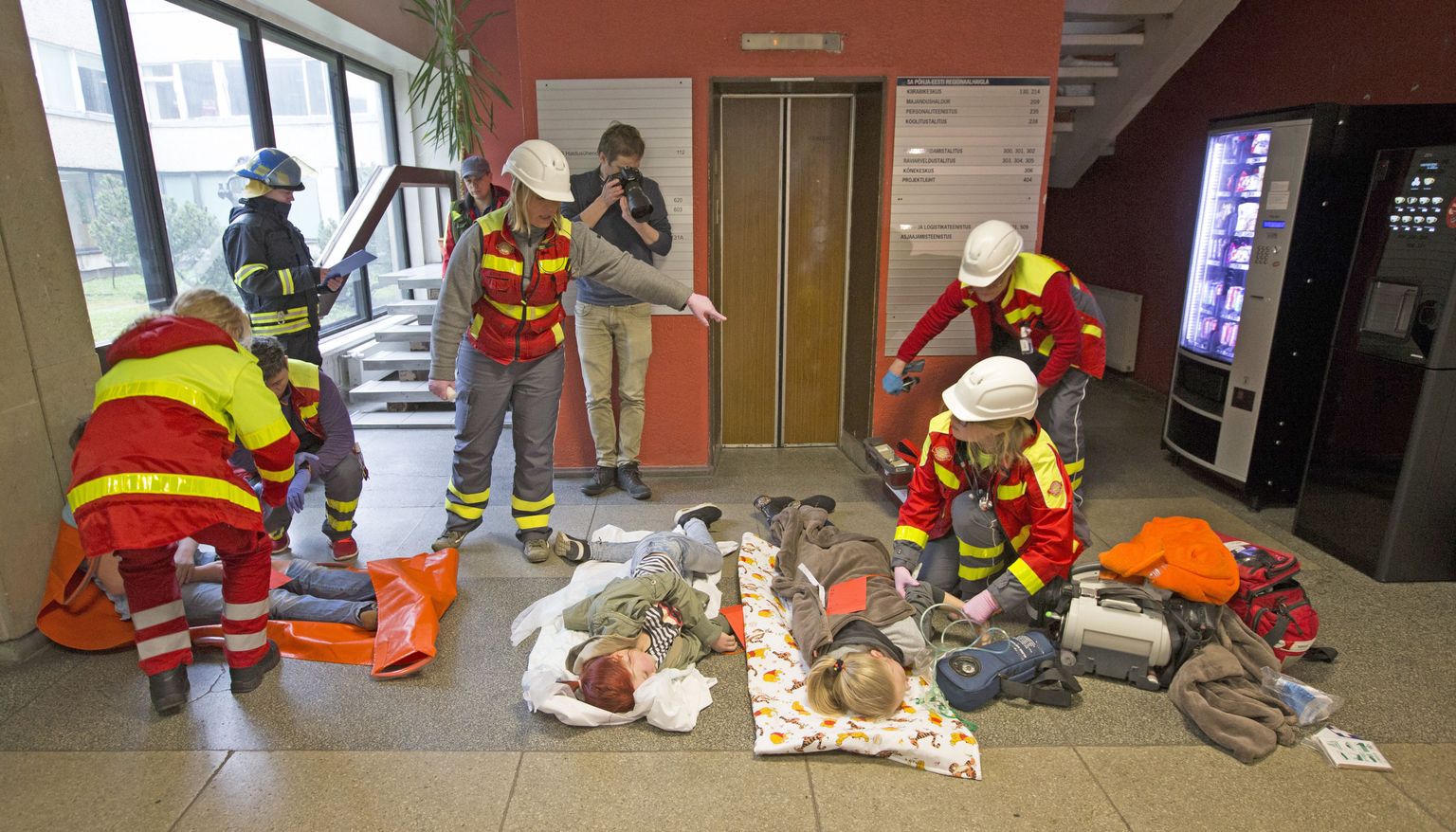 Kriisiõppus Tallinna lastehaiglas.