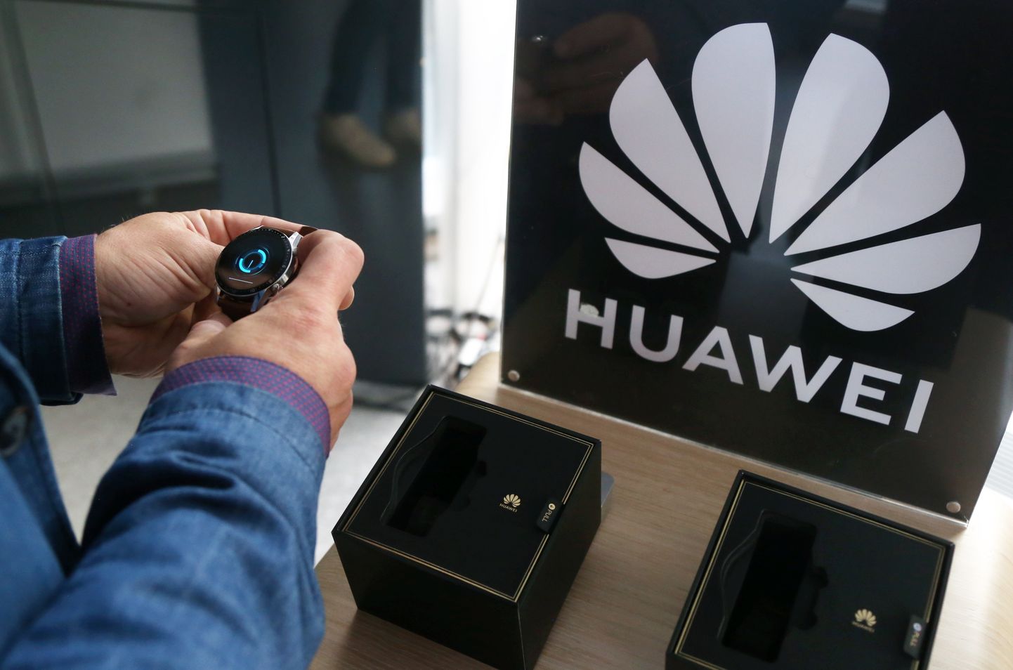 Ķīnas telekomunikāciju aprīkojuma ražotāja "Huawei" jaunākā produkta "Huawei Watch GT2" prezentācija "The Hub Cafe".