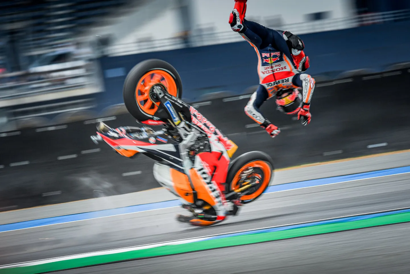 Marc Marquez õhulennul.