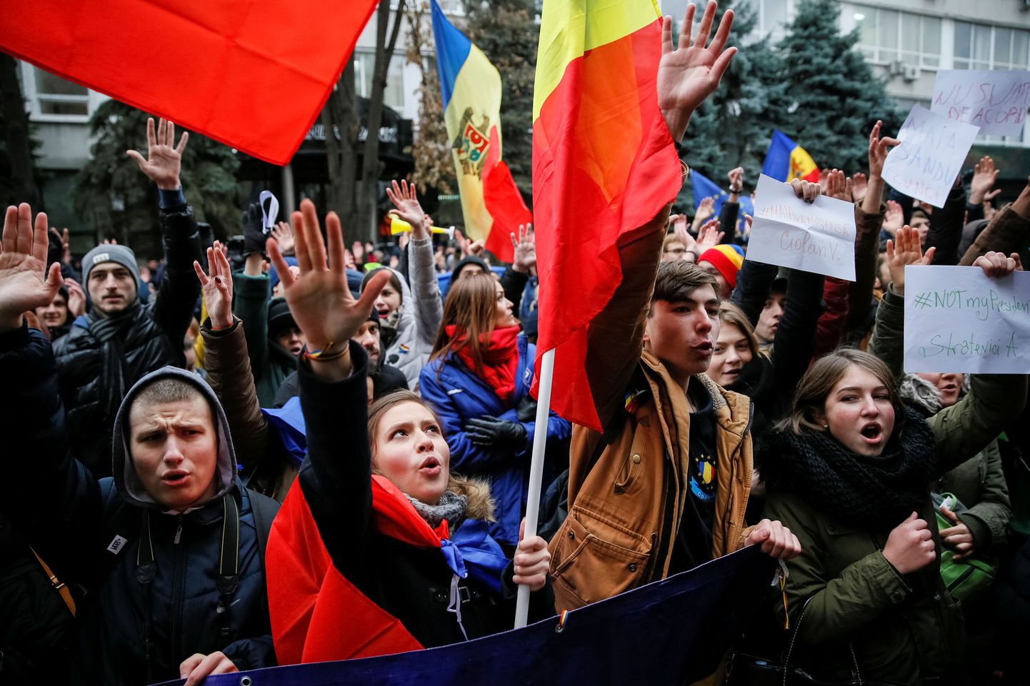 Meeleavaldajad nõudsid eile pealinnas Chișinăus valimisrikkumistele viidates uute valimiste korraldamist.