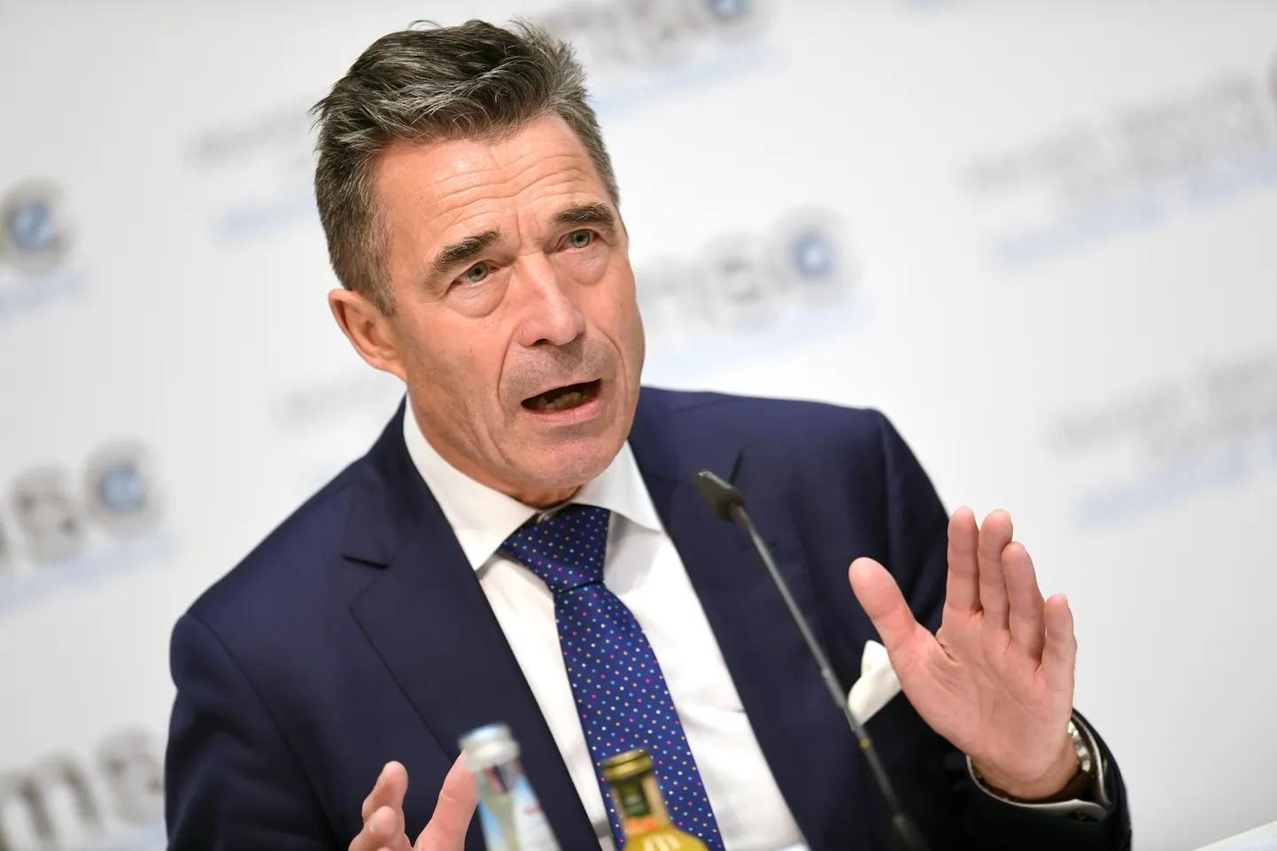 Endine Taani peaminister ning NATO peasekretär Anders Fogh Rasmussen Müncheni julgeolekukonverentsil 2019. aastal.
