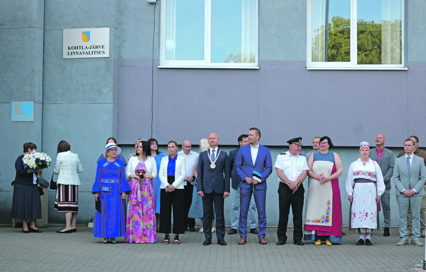 Торжественная церемония празднования Дня победы в Кохтла-Ярве собрала руководителей всех самоуправлений Ида-Вирумаа.